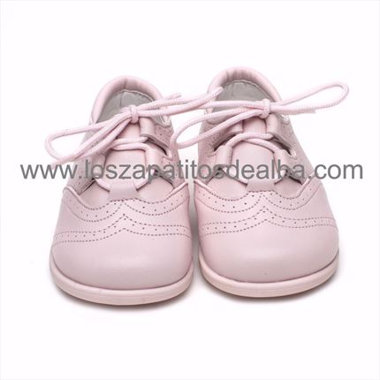Comprar Zapatos Inglesitos Rosa Modelo Berta 🥇  | ZapatitosDeAlba