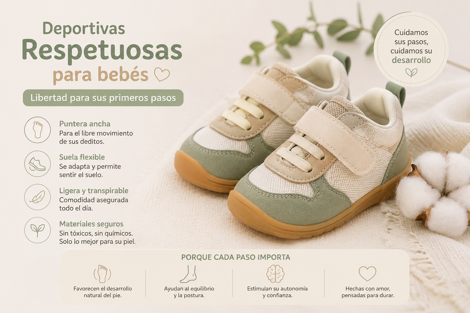 Deportivas para bebé primeros pasos: el mejor comienzo para caminar