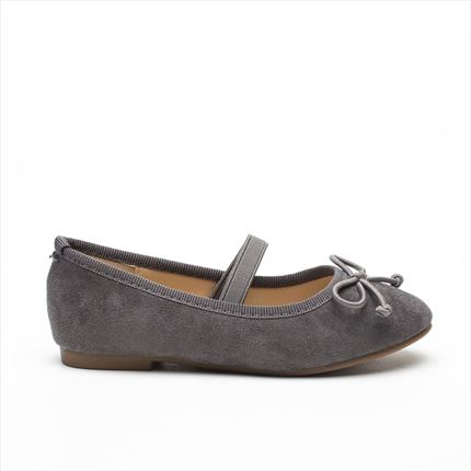 Zapatos Niña Gris Bailarinas