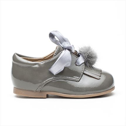 Comprar Zapatos Charol Gris. Blucher Niña Baratos|loszapatitosdealba