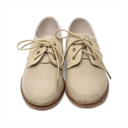 Zapato Comunion Niño Beige Modelo Oxford