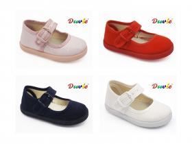 Comprar Merceditas Lona Niña Baratas.🥇 Made in Spain 🔴🟡