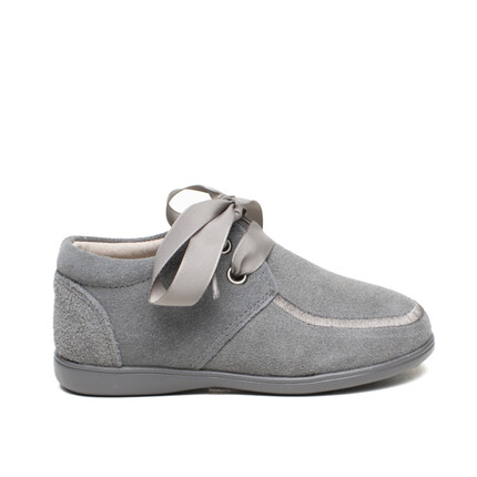 Comprar Zapatos Niño Gris Serraje Piel. ▶Ceremonias◀