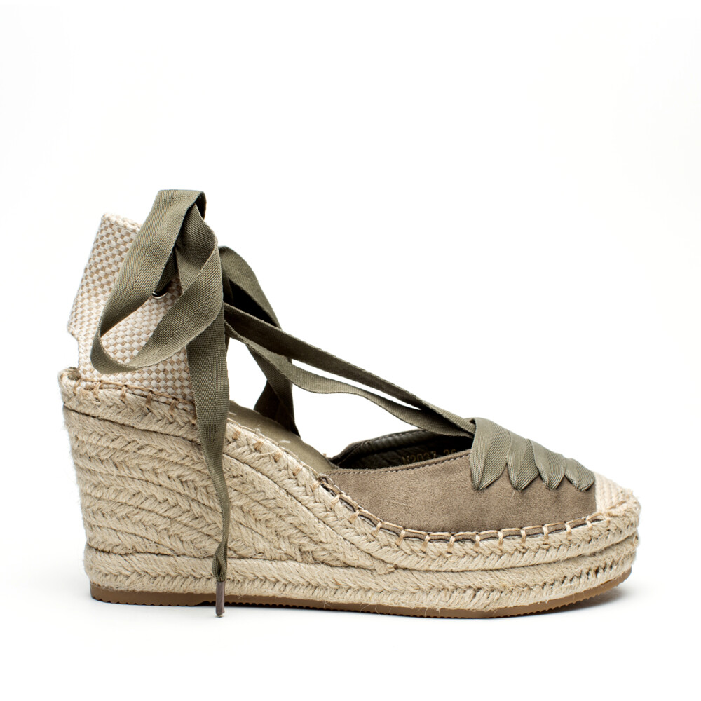 Cuñas Esparto Mujer Verde Kaki | cvetexpress.rs