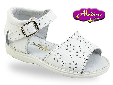 Sandalias Bebe Niña Blanca Aladino