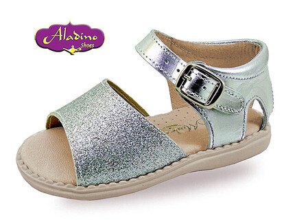 Sandalias Bebe Niña Plata Aladino