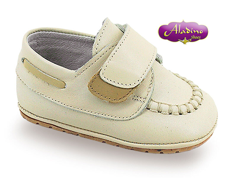 Zapatos Bebe Niño Beige Suela Blanda Aladino
