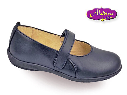 Zapato Niña Colegial Marino Velcro Aladino