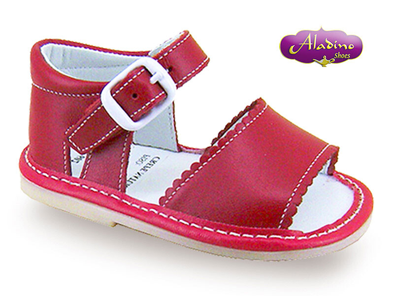 Sandalias niña top rojas