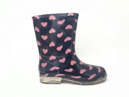 Botas Agua Niña Corazones