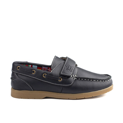 Comprar Zapato Niño Azul Marino Náutico Velcro. Nauticos Niño Baratos🔥