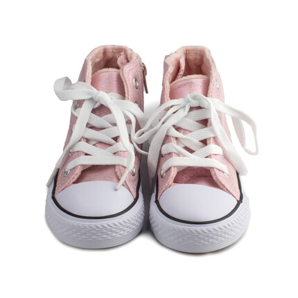 Botines Niña Rosa Con Cremallera Modelo Brilli