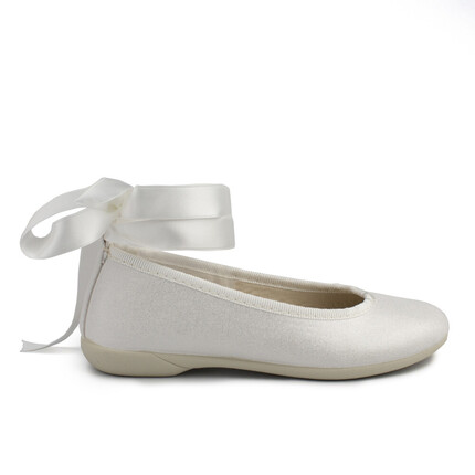Comprar Bailarinas Niña Ceremonia Blanca. Bailarinas Comunión Baratas