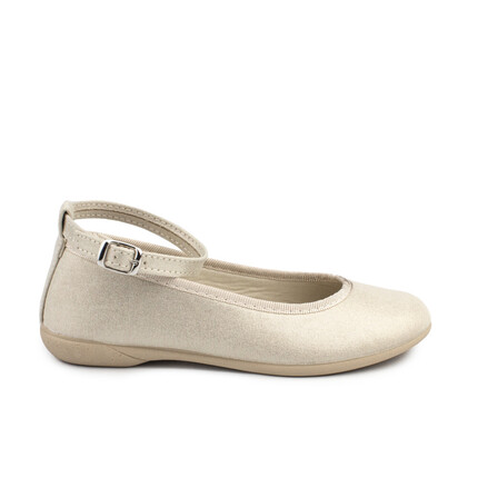 Comprar Bailarinas Niña Ceremonia Beige. Made in Spain 🥇