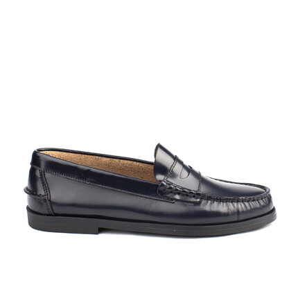 Comprar Zapatos Castellanos Niño Piel Azul Marino Baratos 💯Spain