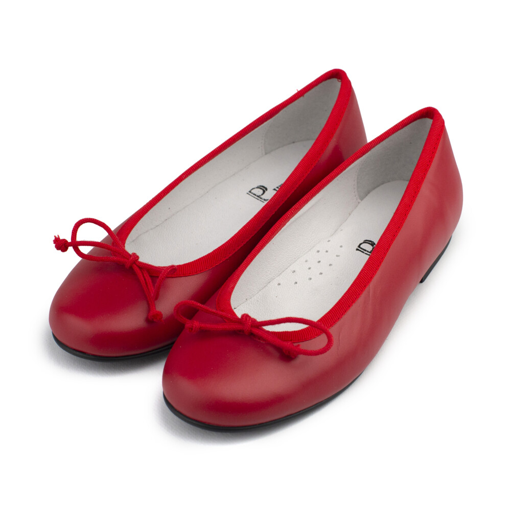 Comprar Bailarinas Ni a rojas. Bailarinas Ni a Piel Baratas