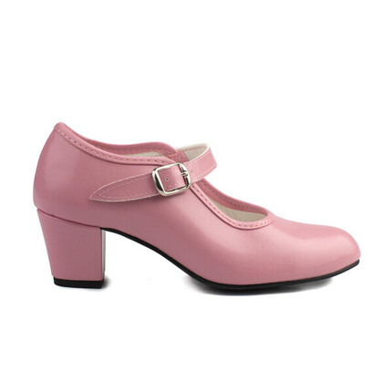 Zapatos Flamenca Niña Rosa