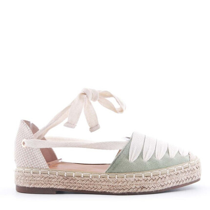 Comprar Alpargatas Esparto Mujer Verde Lazo 🔥. Envío Gratuitos🛻
