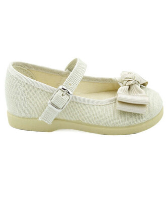 Merceditas Beige Cerenemonia Para Bebés