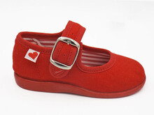 Merceditas Lona Rojas Para Bebe Niña
