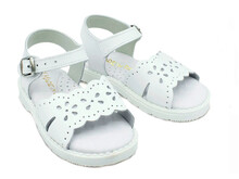 Sandalias Blancas Piel Para Bebe´s