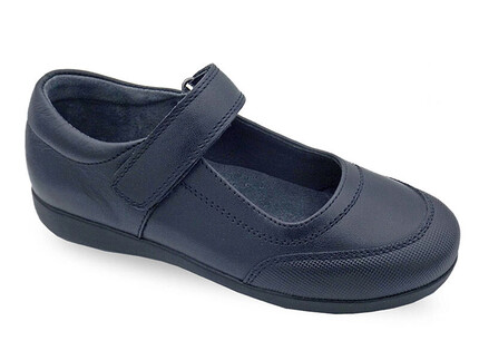 Zapato Colegial Niña Azul Marino con Puntera Reforzada