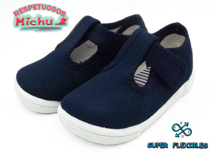 Pepito Bebe Lona Azul Marino Cierre Velcro Respetuosos