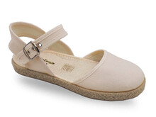 Espardeñas Comunión Niña Beige