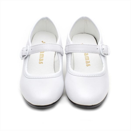 Zapatos Flamenca Niña Blanco