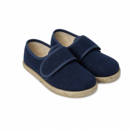 Alpargatas Niño Azul Marino Con Velcro