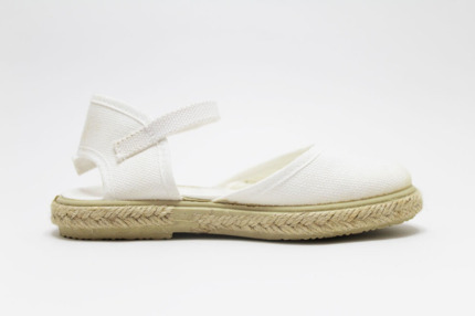 Alpargatas Valencianas Niña Blanca Modelo Bebe