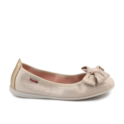 Comprar Bailarinas Niña Doradas Beige. Bailarinas Niña Ceremonias Baratas🔥