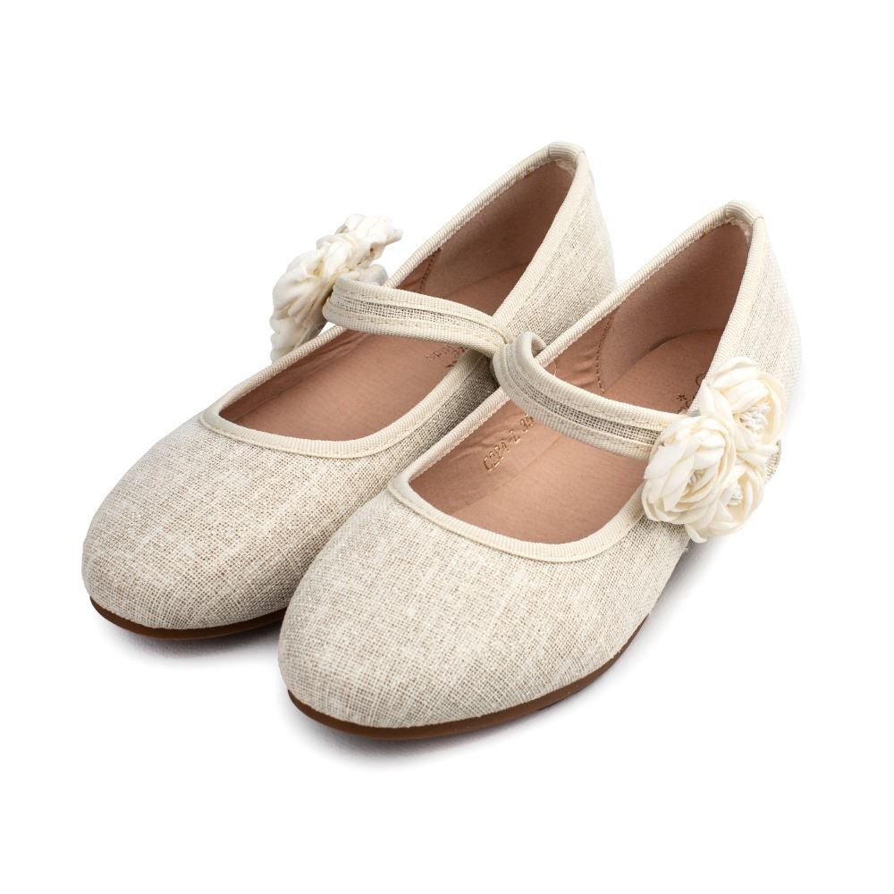 Comprar Bailarina Comunion Niña Beige Modelo Gala. Envio 🛻