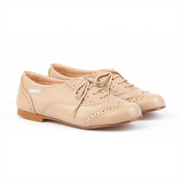 Blucher Niña Camel Oxford Marca Angelitos (2)
