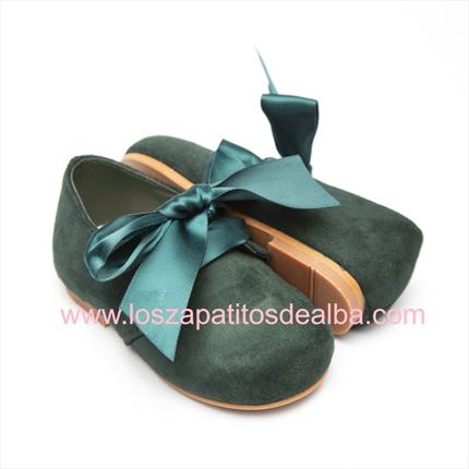 Comprar Zapato Niña Verde Blucher Lazo ▷baratos◁