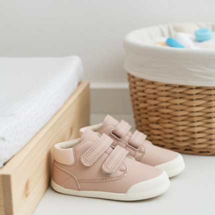 Botas Barefoot Bebe Niña Color Rosa