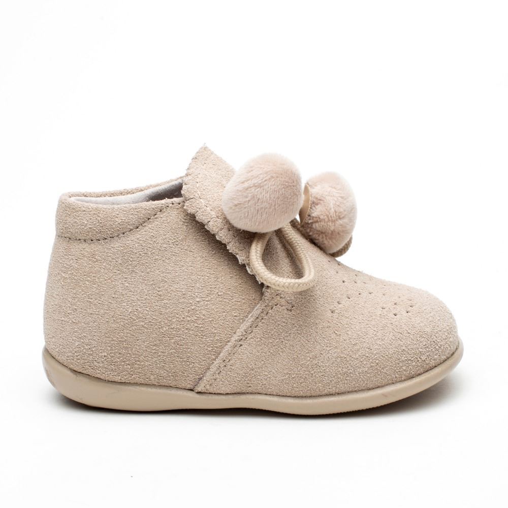Botas Bebe Arena Pompones【Al mejor precio】 ZapatitosDeAlba