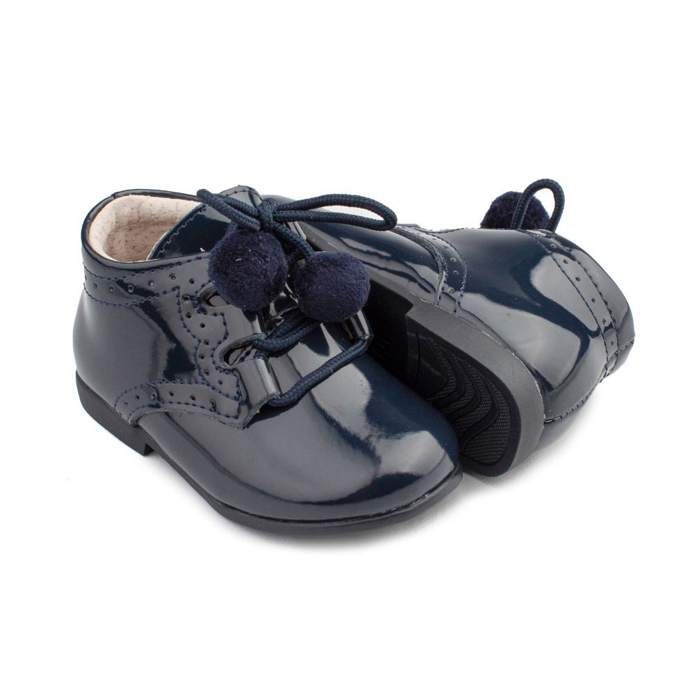 Botas Bebe Azul Marino Charol