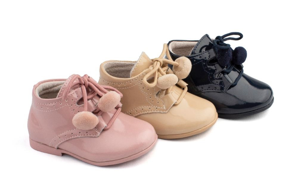 Botas Bebe Azul Marino Charol