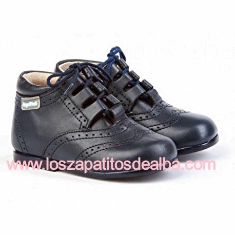 Comprar Botas Bebe Azul Marino Inglesitos Modelo Angelitos 🥇