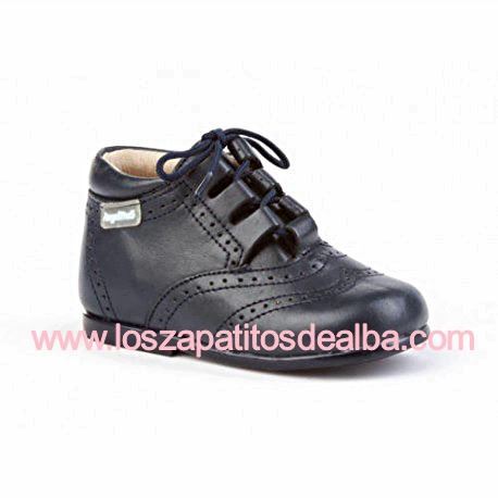 Comprar Botas Bebe Azul Marino Inglesitos Modelo Angelitos 🥇