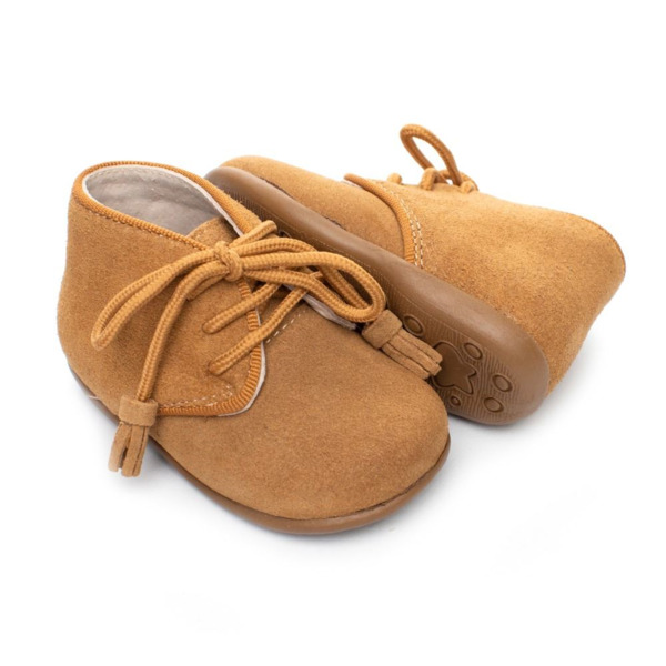 Zeebra Kids Corded Baby Booties - Camel main image 1