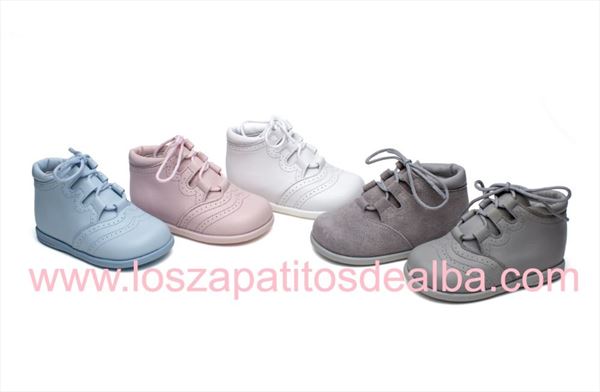 Botas Bebe Inglesitos Celeste Piel Primeros Pasos (3)