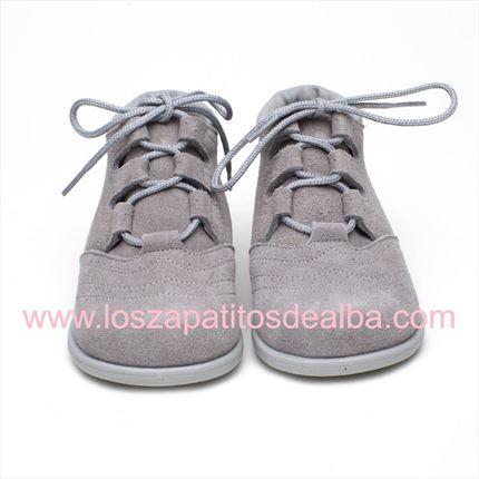 Comprar Botas Bebe Inglesitos Gris Serraje Primeros Pasos🥇