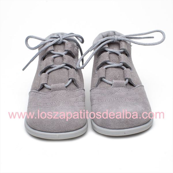 Botas Bebe Inglesitos Gris Serraje Primeros Pasos (1)