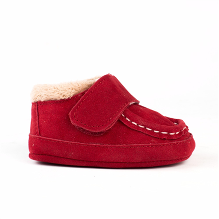 Botas Bebé Niña Invierno Rojo pespunte🥇  | ZapatitosDeAlba