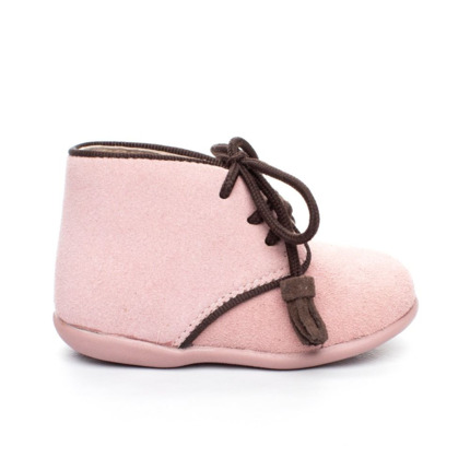 Comprar Botas Bebe Niña  Rosa Modelo Cordon. Envios Gratis 🚚