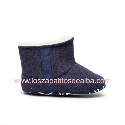 Botas Bebés Azul Marino Sin Suela Modelo Nancy. ✔ Muy chulos