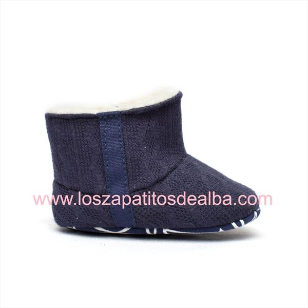 Botas Bebés Azul Marino Sin Suela Modelo Nancy