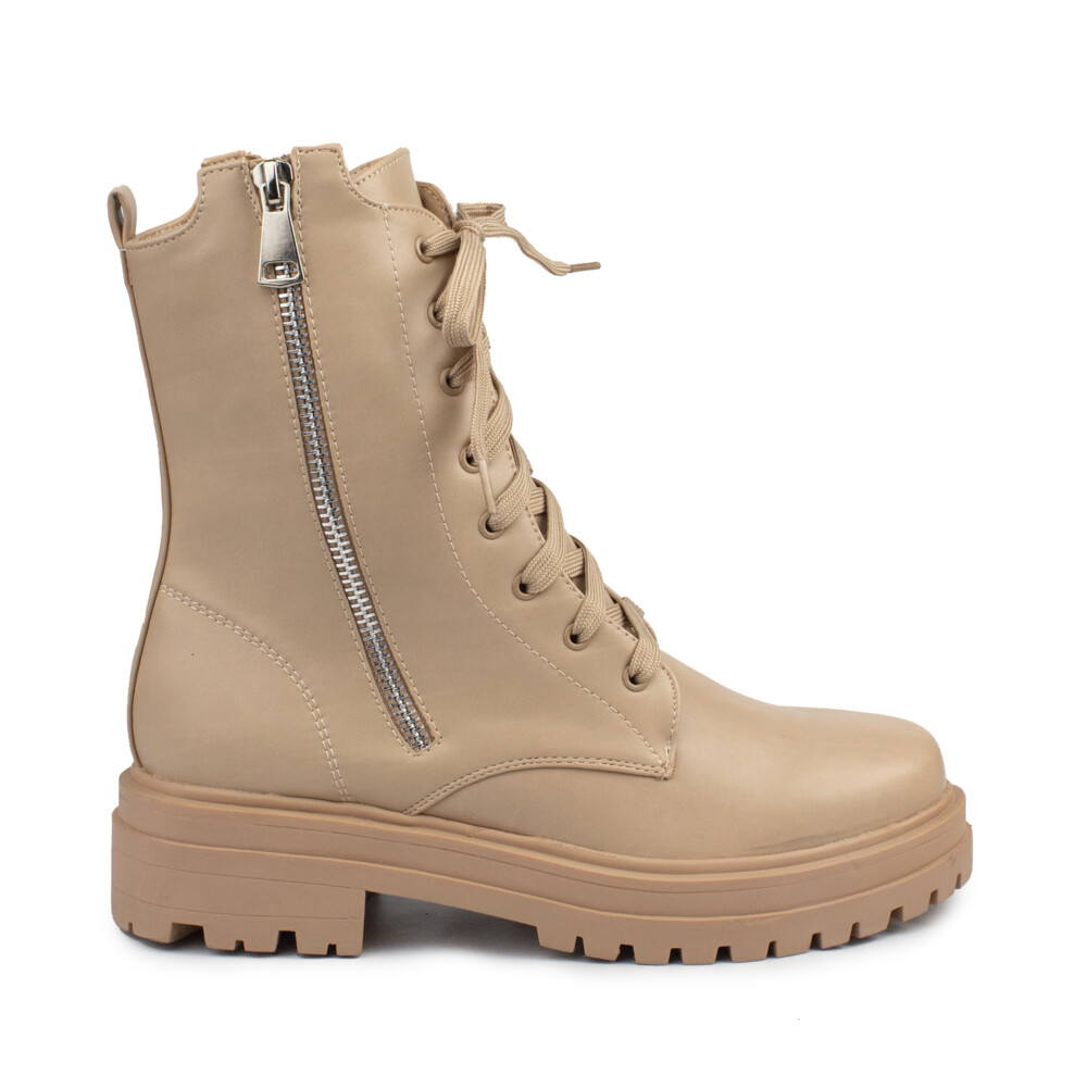 Afectar lente hueco Comprar Botas Militares Mujer Beige Baratas. Diseños Originales 😍